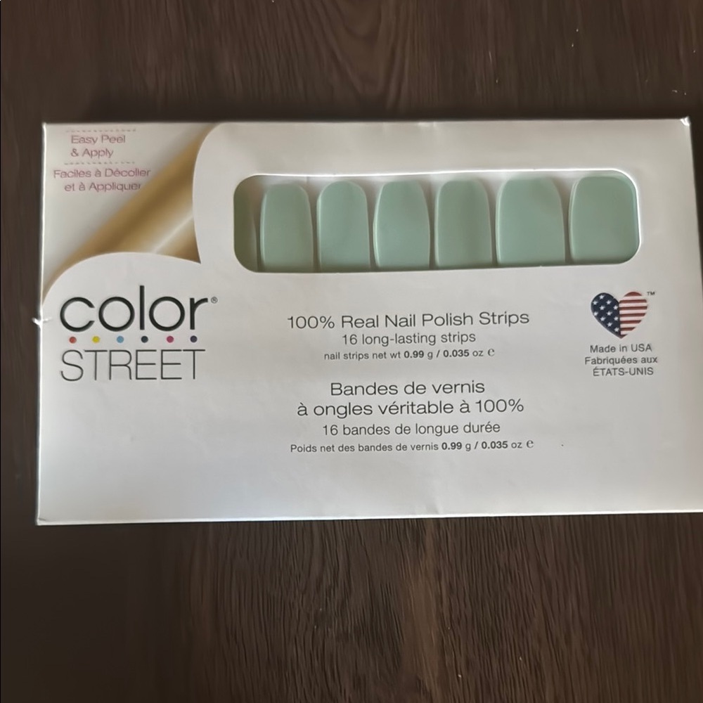 Color Street Mint Green Nail Strips Chilladelphia